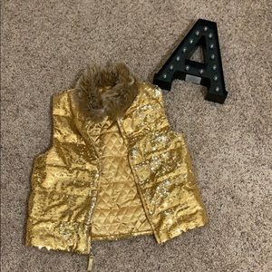 Gold And Silver REVERSIBLE vest